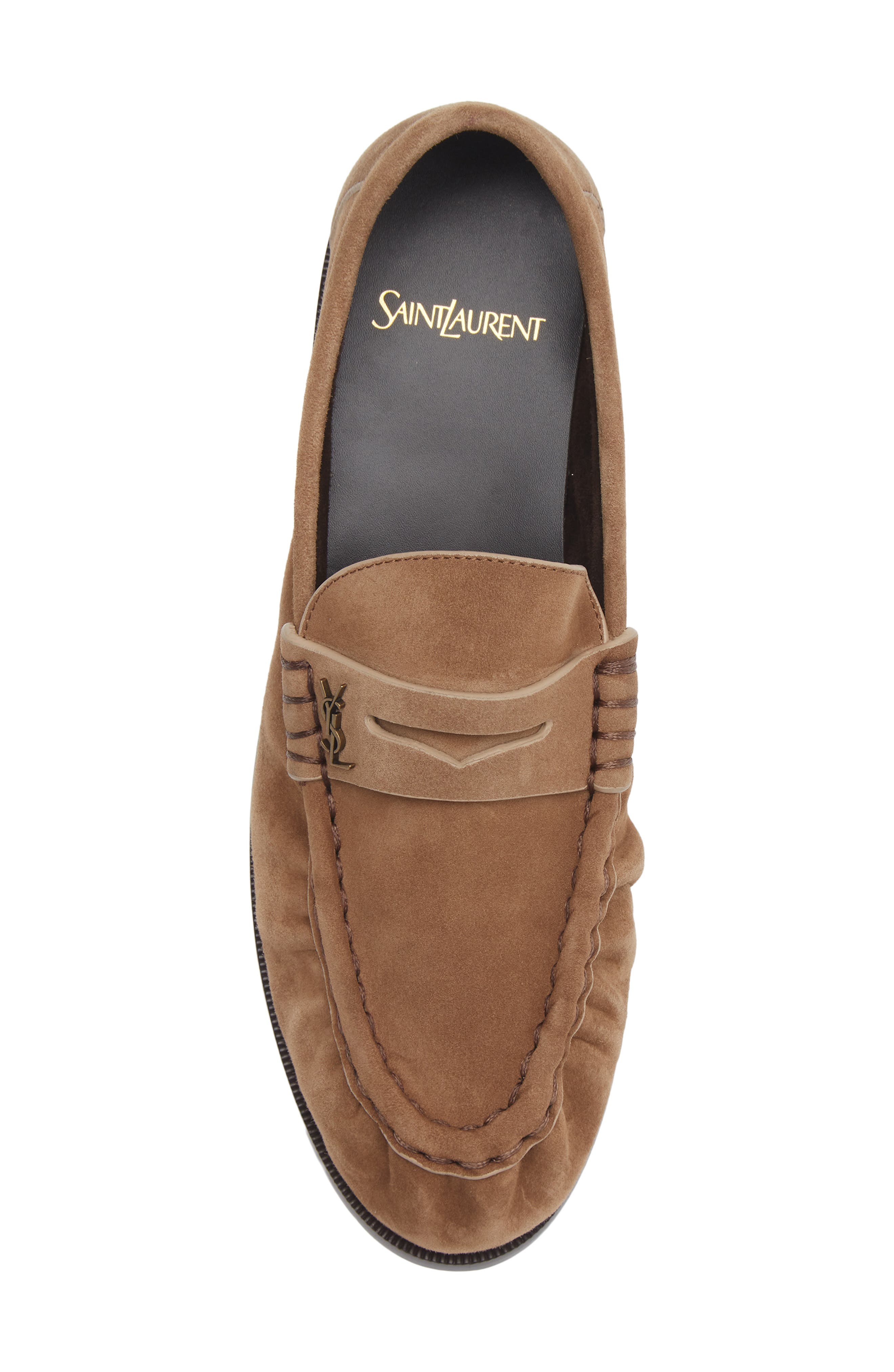 Saint Laurent Le Loafer, Alternate, color, Beige