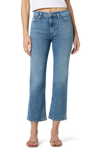 Joe's The Callie High Waist Crop Bootcut Jeans In Blue