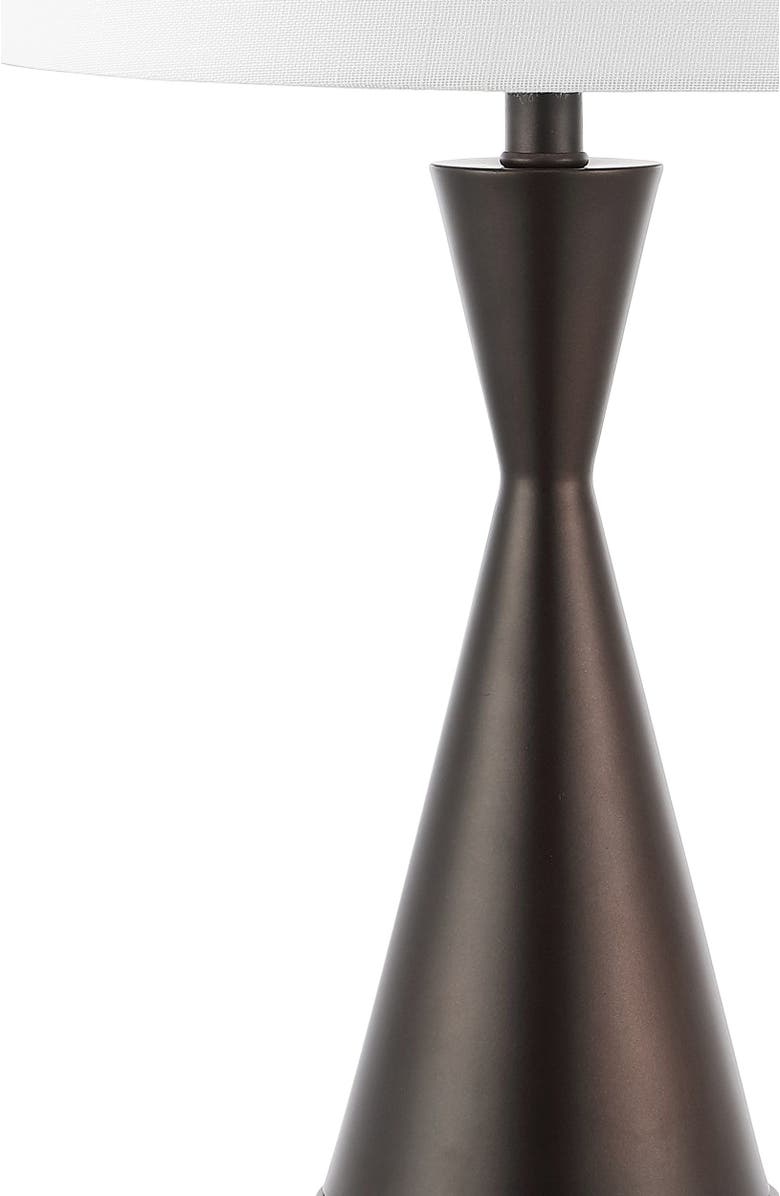 JONATHAN Y Colton 26" French Country Farmhouse Iron LED Table Lamp with USB Charging Port, Alternate, color, Oil Rubbed Bronze