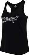 SOFT AS A GRAPE Women's Soft as a Grape Black Chicago White Sox Plus Size Swing for the Fences Racerback Tank Top