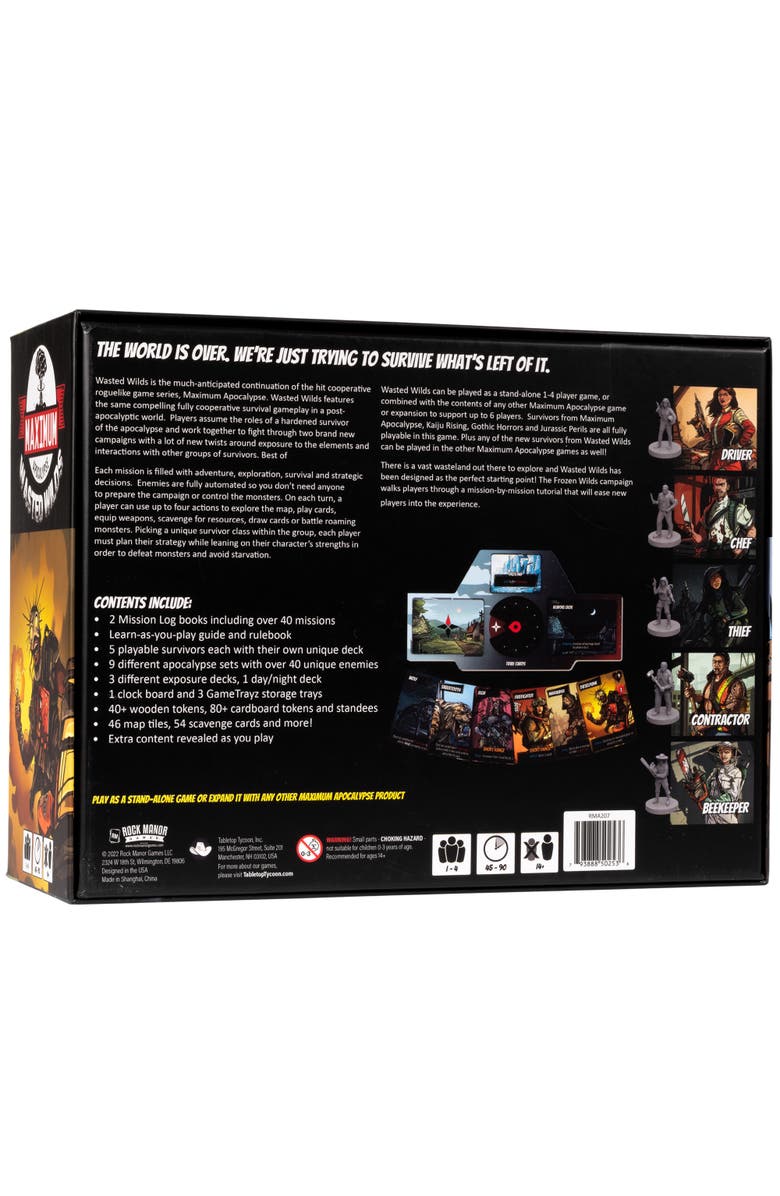 Rock Manor Games Maximum Apocalypse Wasted Wilds Survival Adventure, Alternate, color, Multicolored