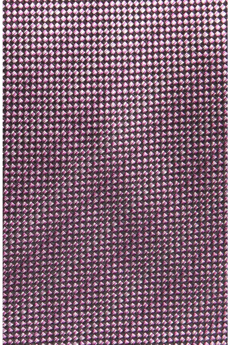 Textured Pinstripe Silk Jacquard Tie, Alternate, color, PINK