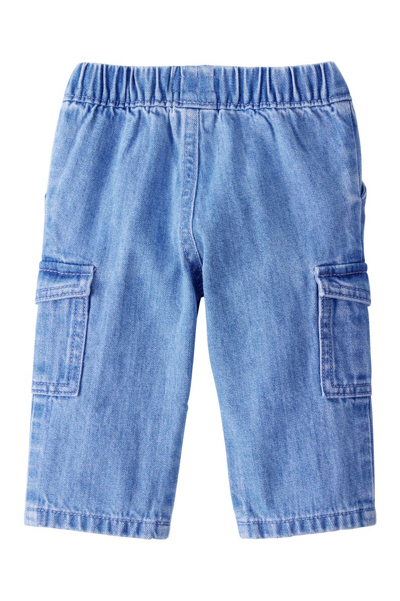 Kids' Organic Cotton Cargo Jeans, Alternate, color, DENIM
