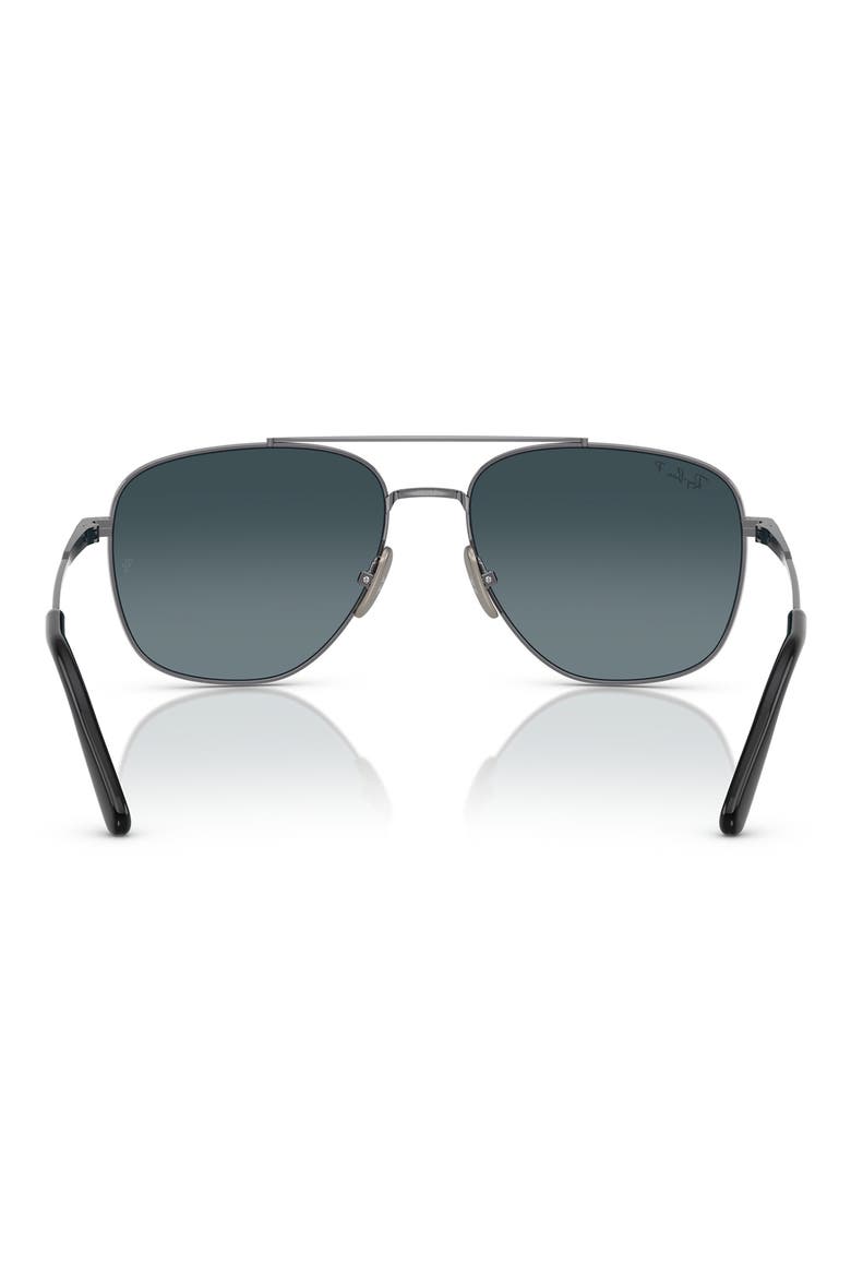 59mm Polarized Square Sunglasses, Alternate, color, GUNMETAL