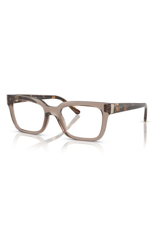 Vogue 52mm Pillow Optical Glasses In Transparent