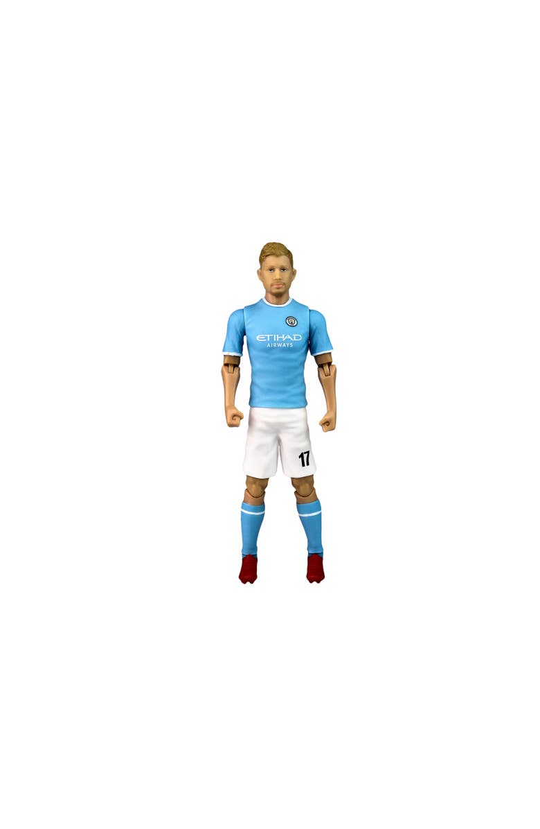 Banbo Toys SOCKERS Manchester City F.C. Kevin De Bruyne 8" Collectible Soccer Action Figure, Alternate, color, Blue