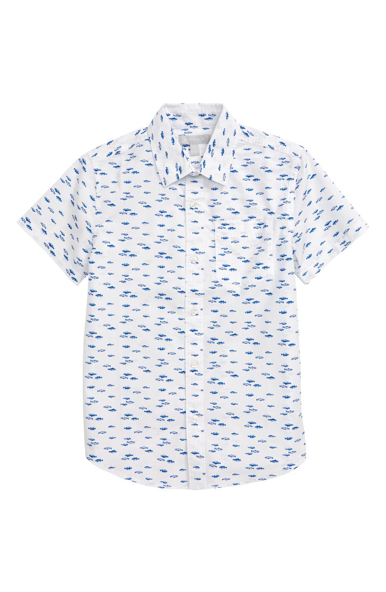 Nordstrom Cotton Poplin Button-Up Shirt, Main, color, 