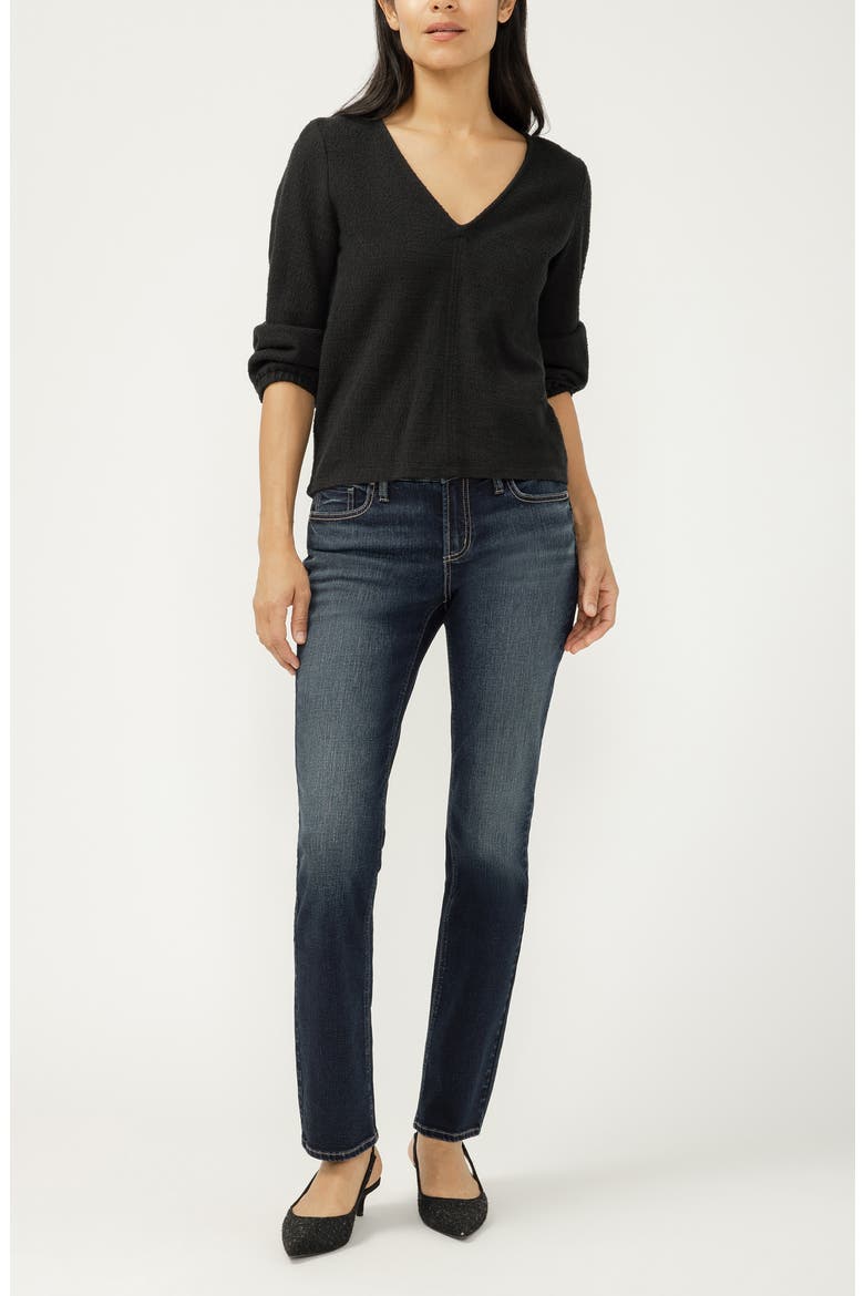 Elyse Straight Leg Jeans, Alternate, color, ROSEMEAD