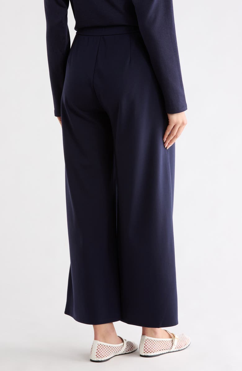 Eileen Fisher Ponte Wide Leg Pants, Alternate, color, Ink