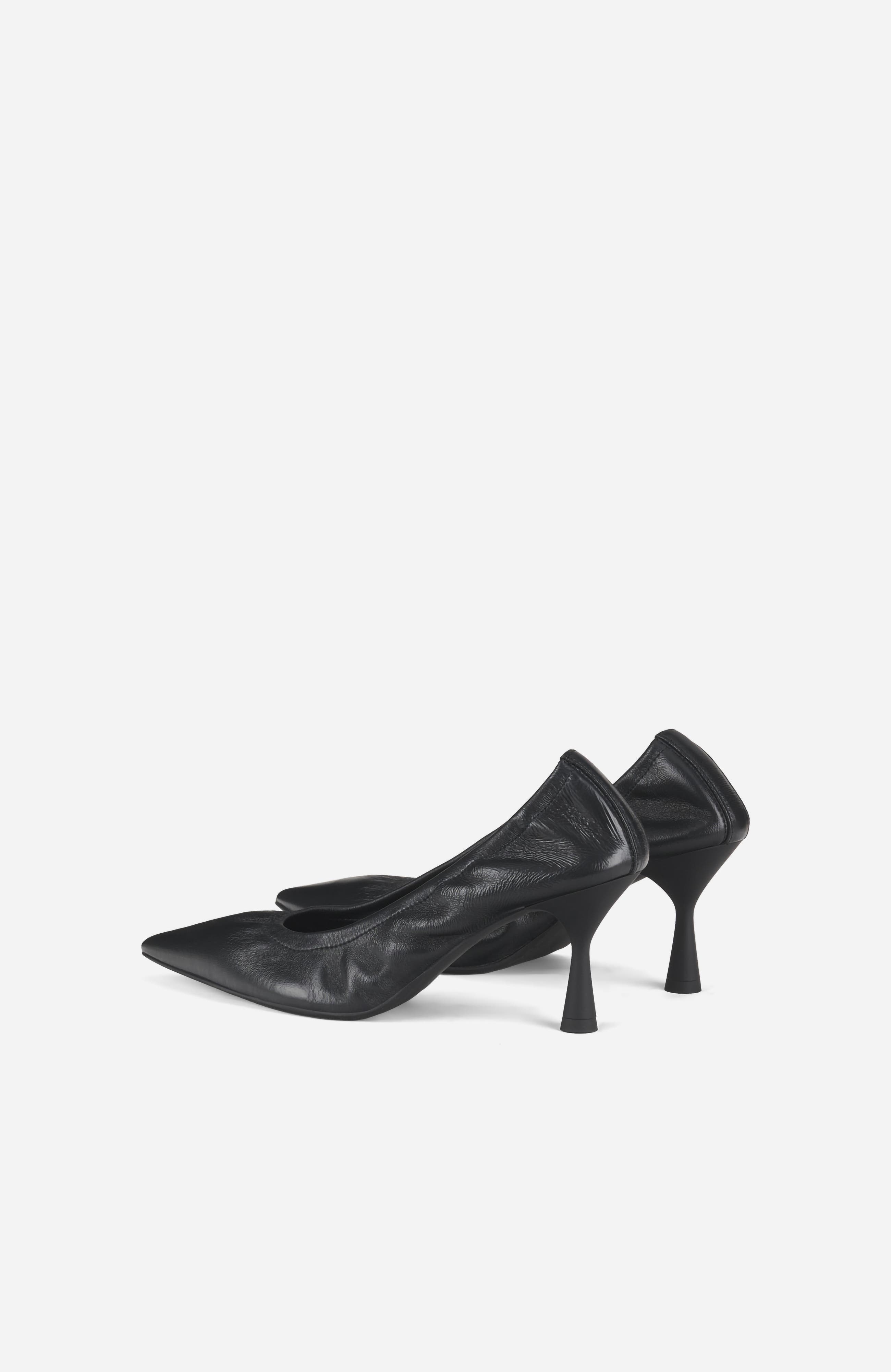 Ide Soft Pump in Leather with Elastic, Alternate, color, Black Nappa