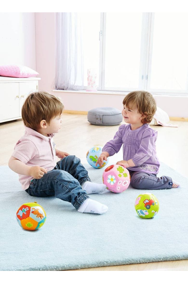 Baby Ball Animal Friends 4.5" for Babies 6 Months and Up, Alternate, color, Multi