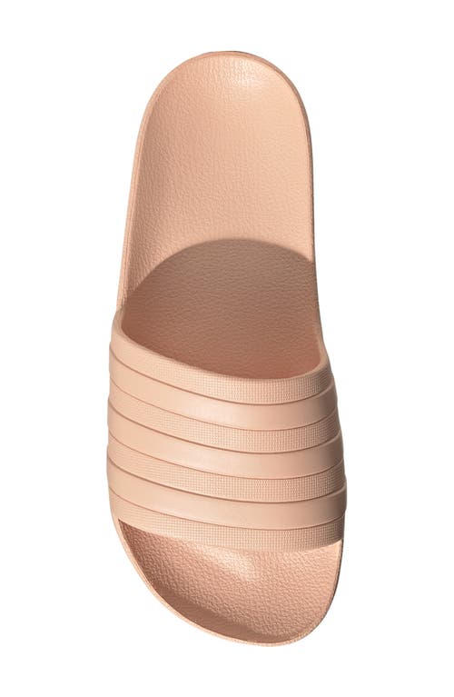 Adidas Originals Adidas Adilette Aqua Slide Sandal In Powder Coral/coral/coral