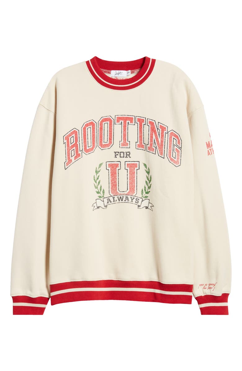 THE MAYFAIR GROUP Rooting for U Graphic Sweatshirt, Alternate, color, 