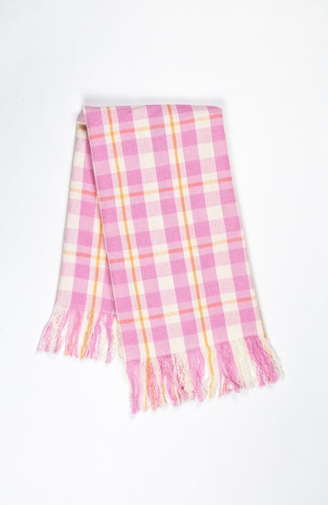Handwoven Colorful Plaid Cotton Kitchen Towel