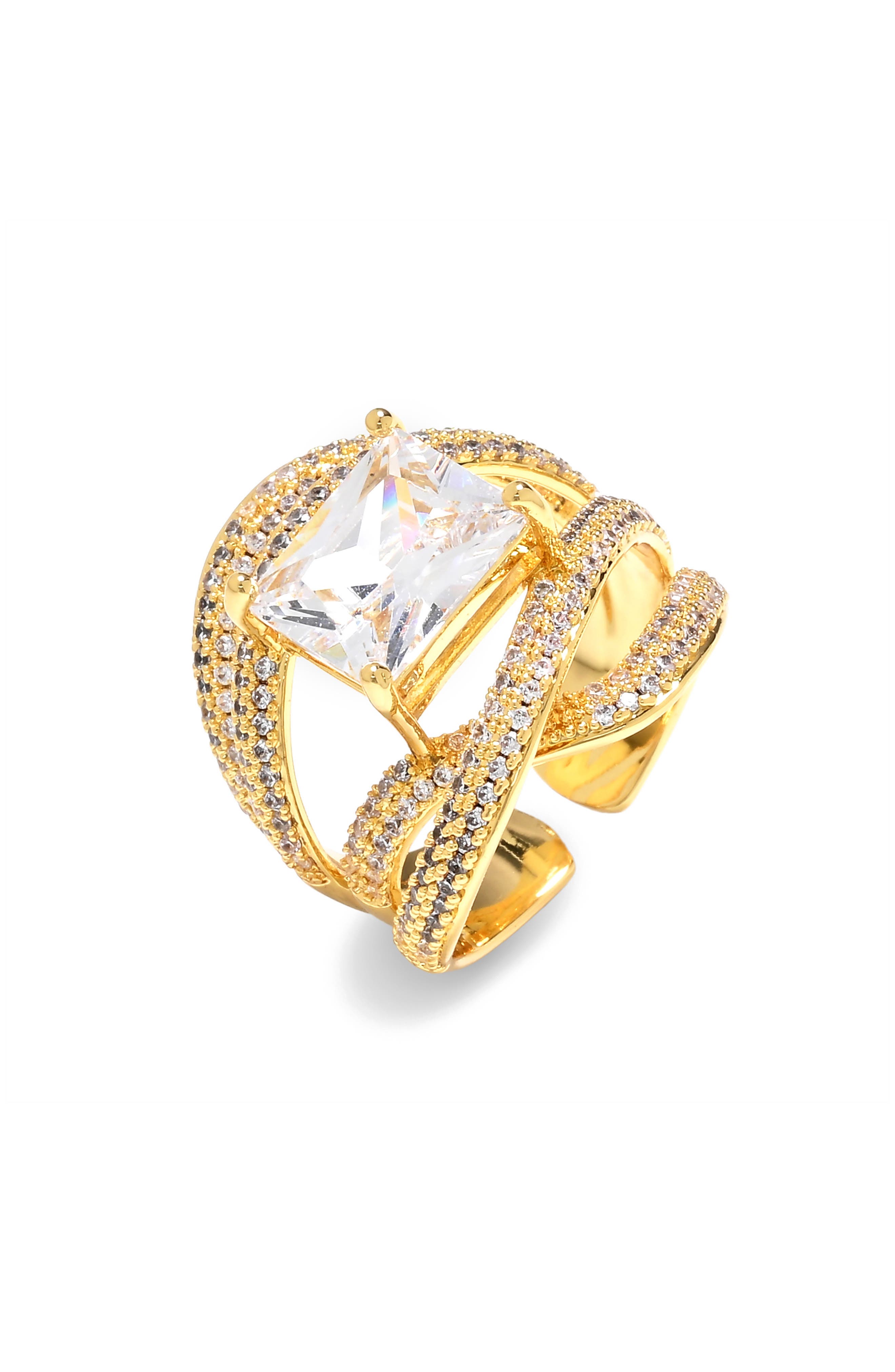 EYE CANDY LOS ANGELES Cubic Zirconia Statement Ring