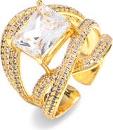 EYE CANDY LOS ANGELES Cubic Zirconia Statement Ring