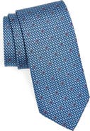 FERRAGAMO Maglia Gancini Print Silk Tie
