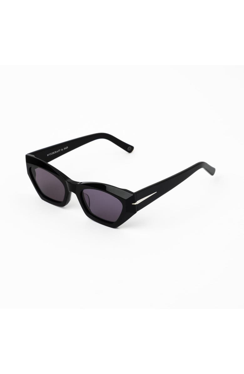 Sad Eyewear Witchcraft Sunglasses, Alternate, color, Gloss Black