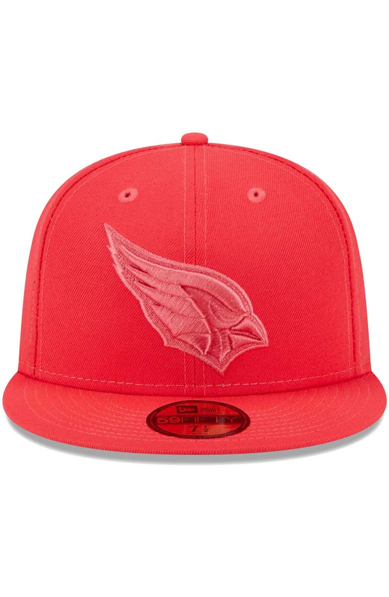 New Era Men's New Era Cardinal Arizona Cardinals Color Pack Brights 59FIFTY Fitted Hat, Alternate, color, 