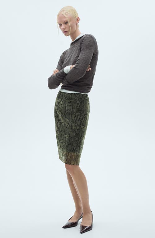 Shop Mango Perkins Funnel Neck Sweater In Charcoal