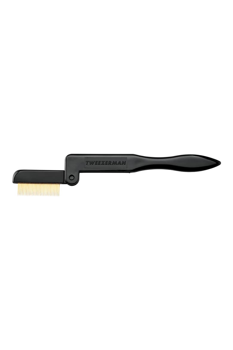 Folding Travel Size iLashcomb, Alternate, color, BLACK