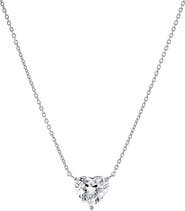 BY ADINA EDEN Lab Grown Diamond Heart Solitaire Necklace 14K
