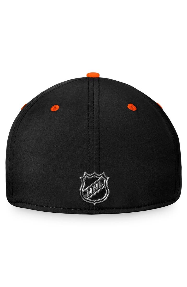 FANATICS Men's Fanatics Branded Black/Orange Anaheim Ducks 2022 NHL Draft Authentic Pro Flex Hat, Alternate, color, 