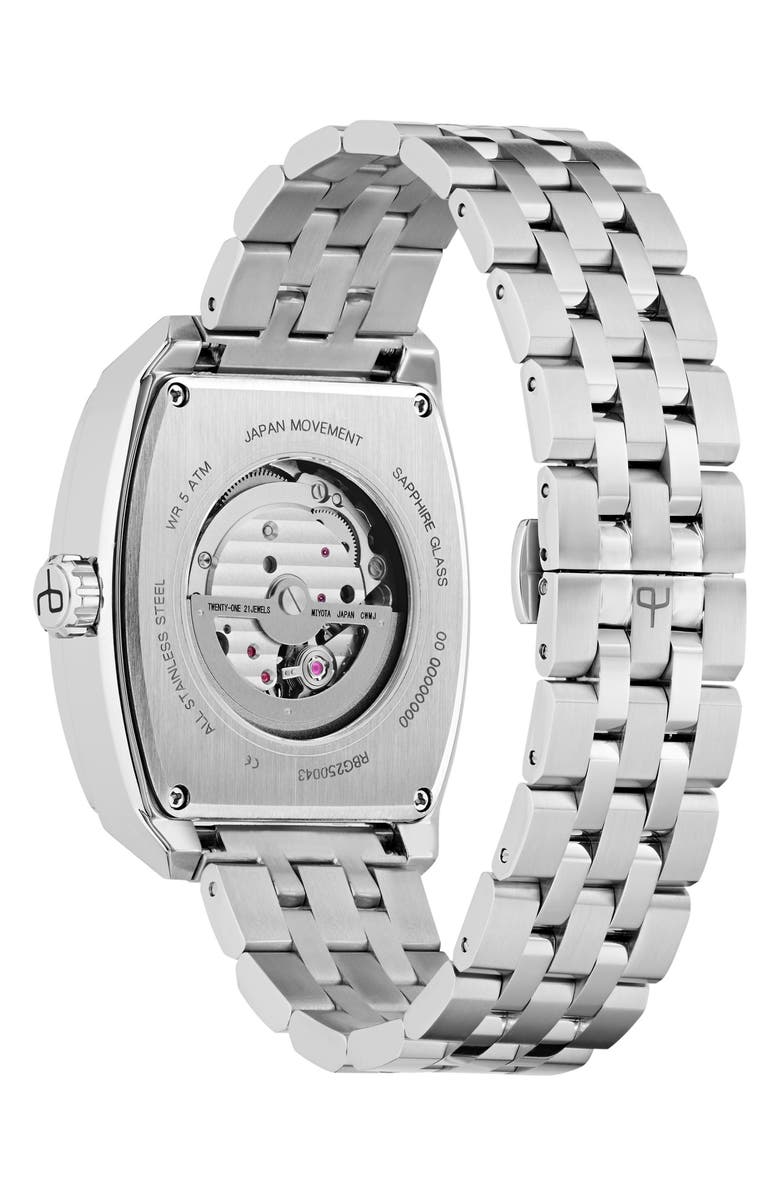 rag & bone Mercer Automatic Bracelet Watch, 41mm, Alternate, color,