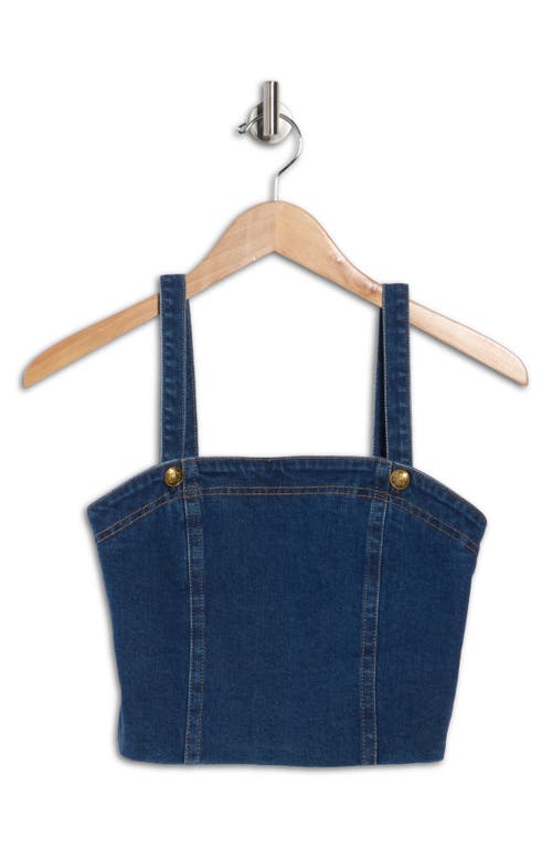 Alice And Olivia Alice + Olivia Sue Denim Bustier Top In Multi