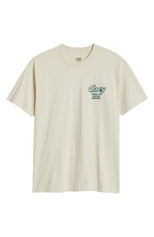 Obey Smash The Control Machine Cotton Graphic T-shirt