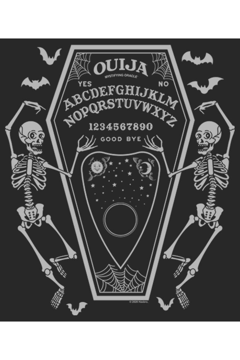Women's Ouija Halloween Coffin  Graphic T-Shirt, Alternate, color, Black