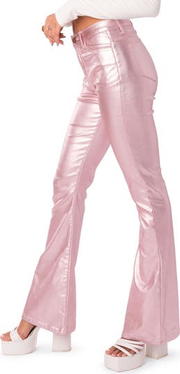 Luna Faux Leather Flare Leg Pants