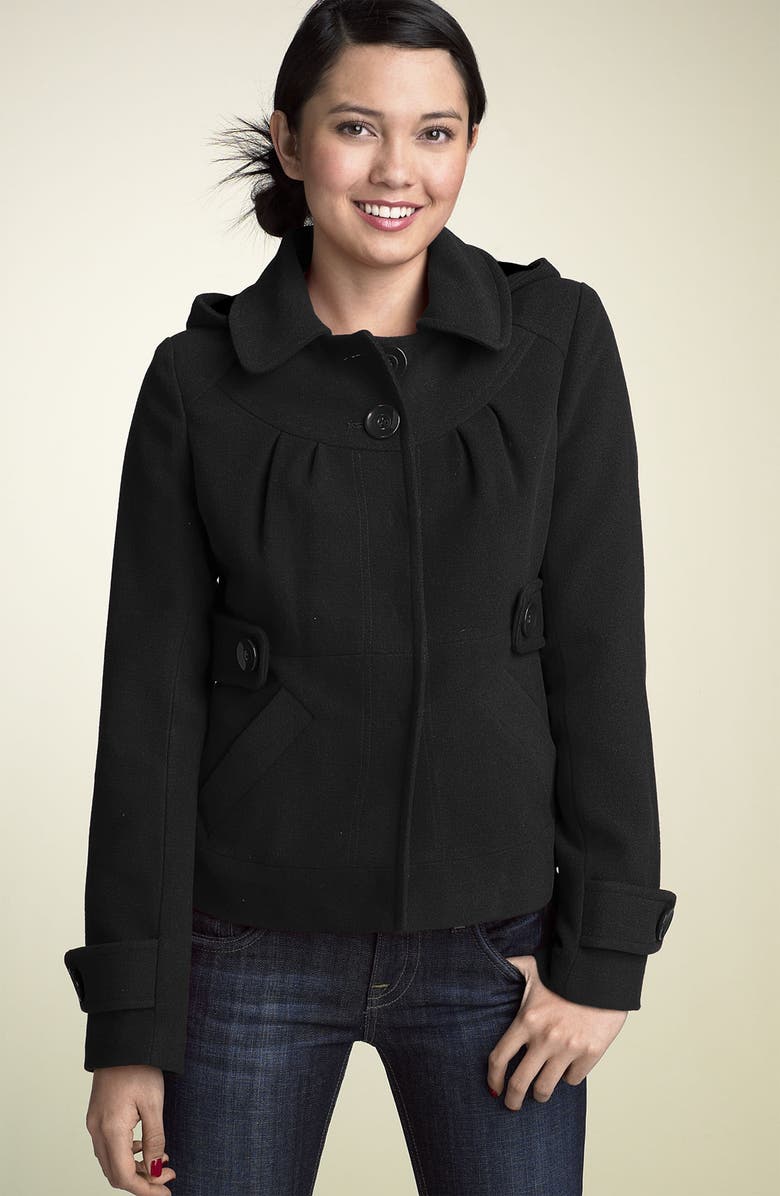 Tulle 'Marley' Hooded Coat, Main, color, 