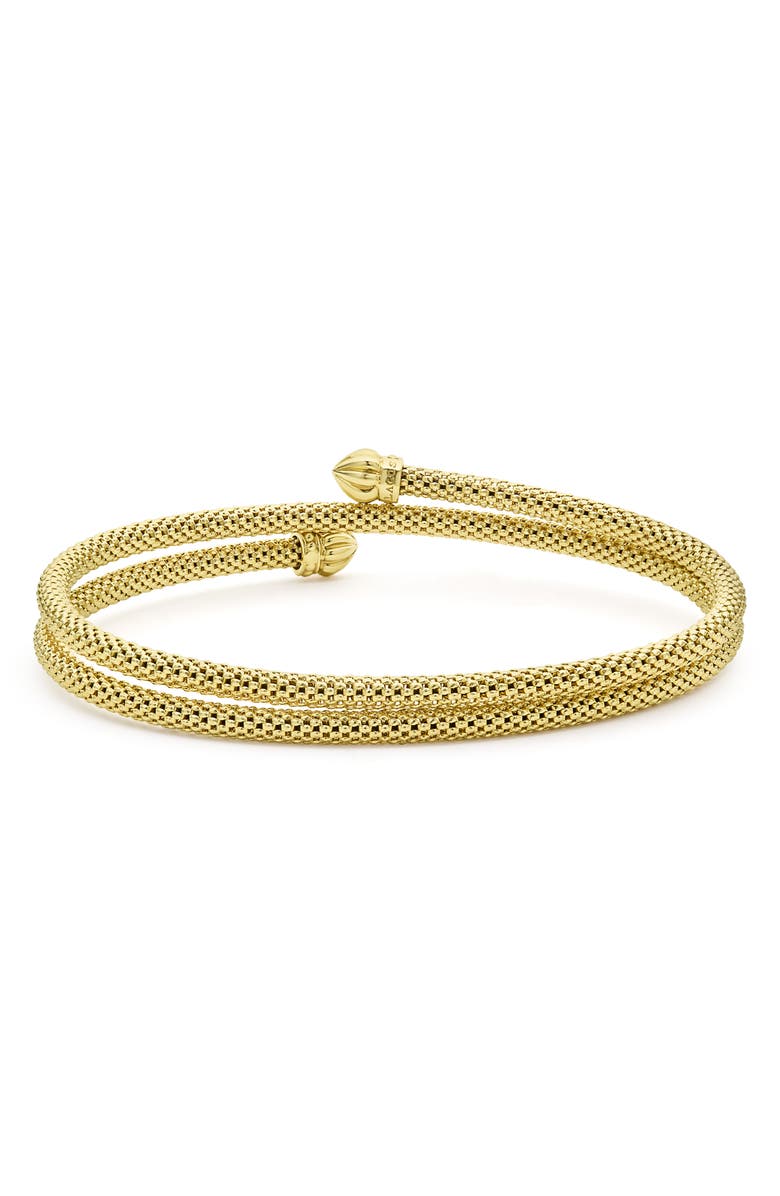 LAGOS Signature Caviar Coil Bracelet, Alternate, color, Gold