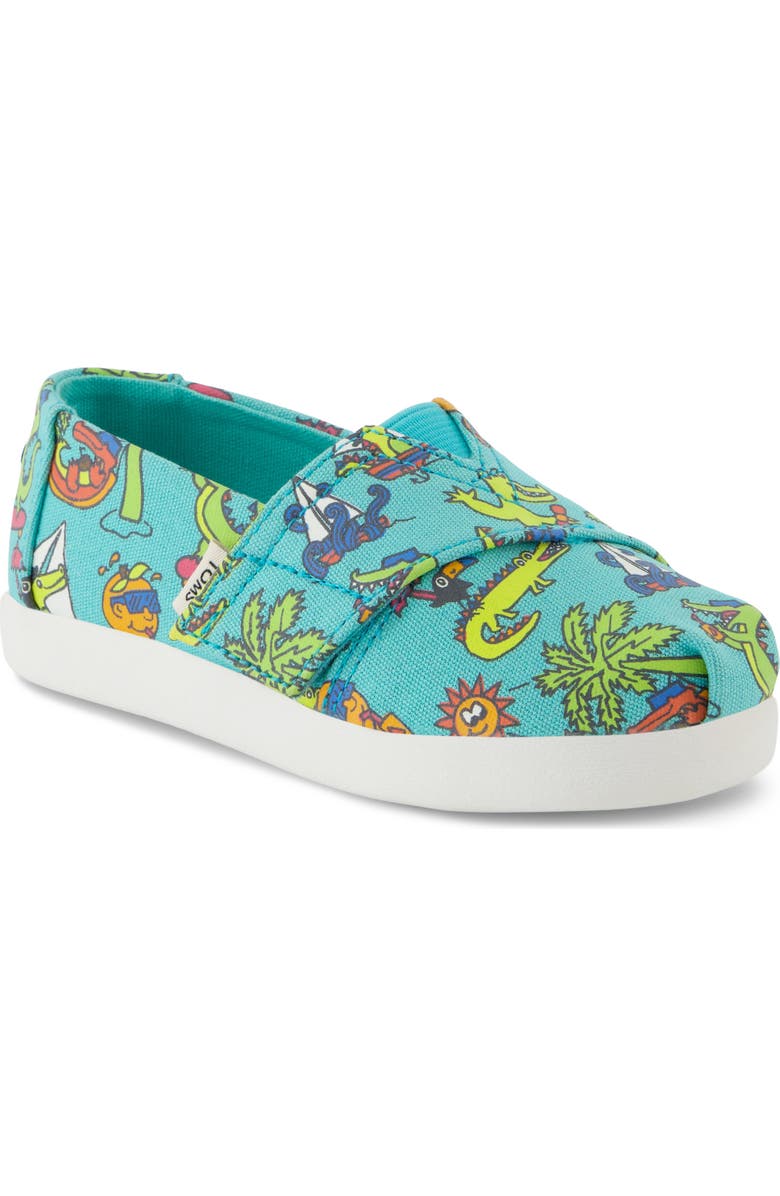 TOMS Kids' Classic Alpargata Slip-On, Main, color, Medium Green