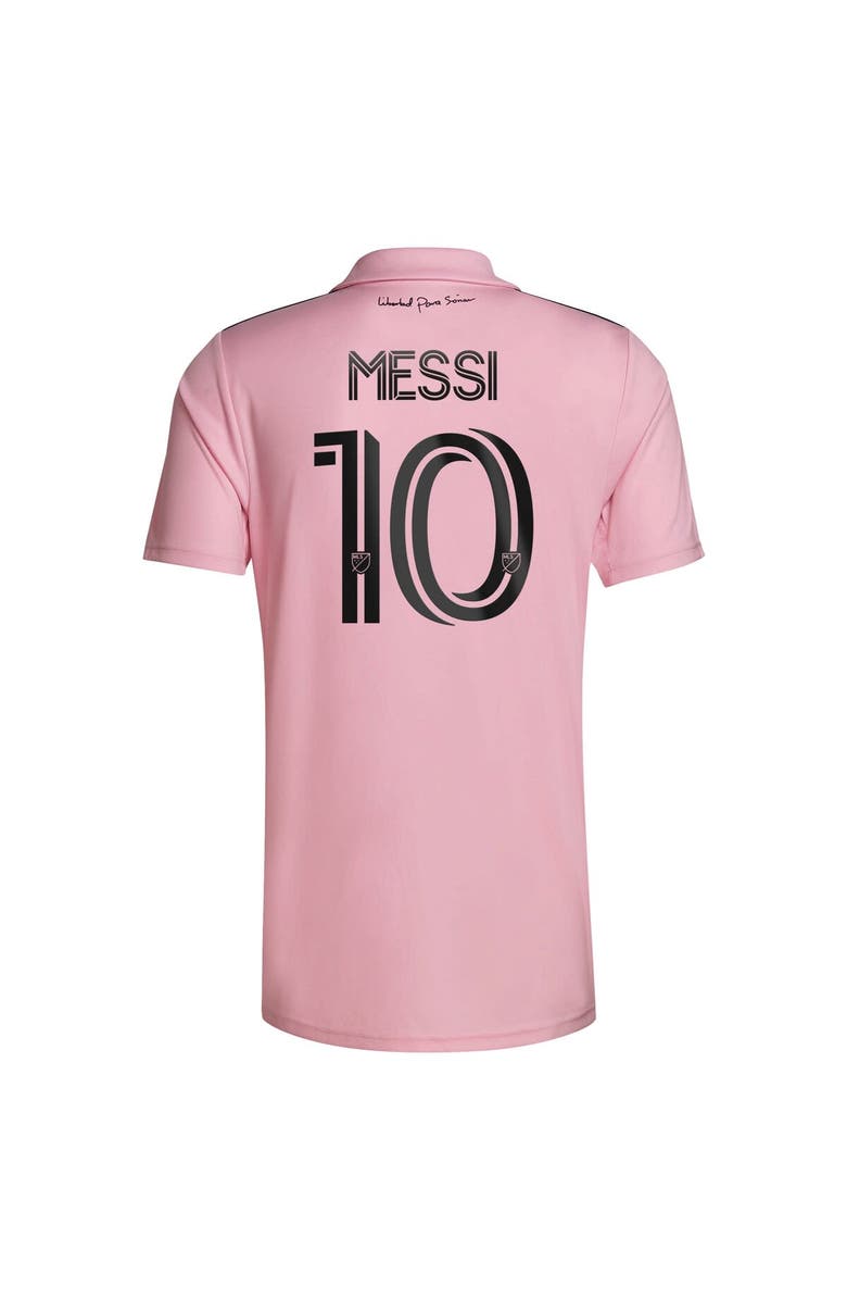 adidas Men's adidas Lionel Messi Pink Inter Miami CF 2023 The Heart Beat Kit Replica Jersey, Alternate, color, 