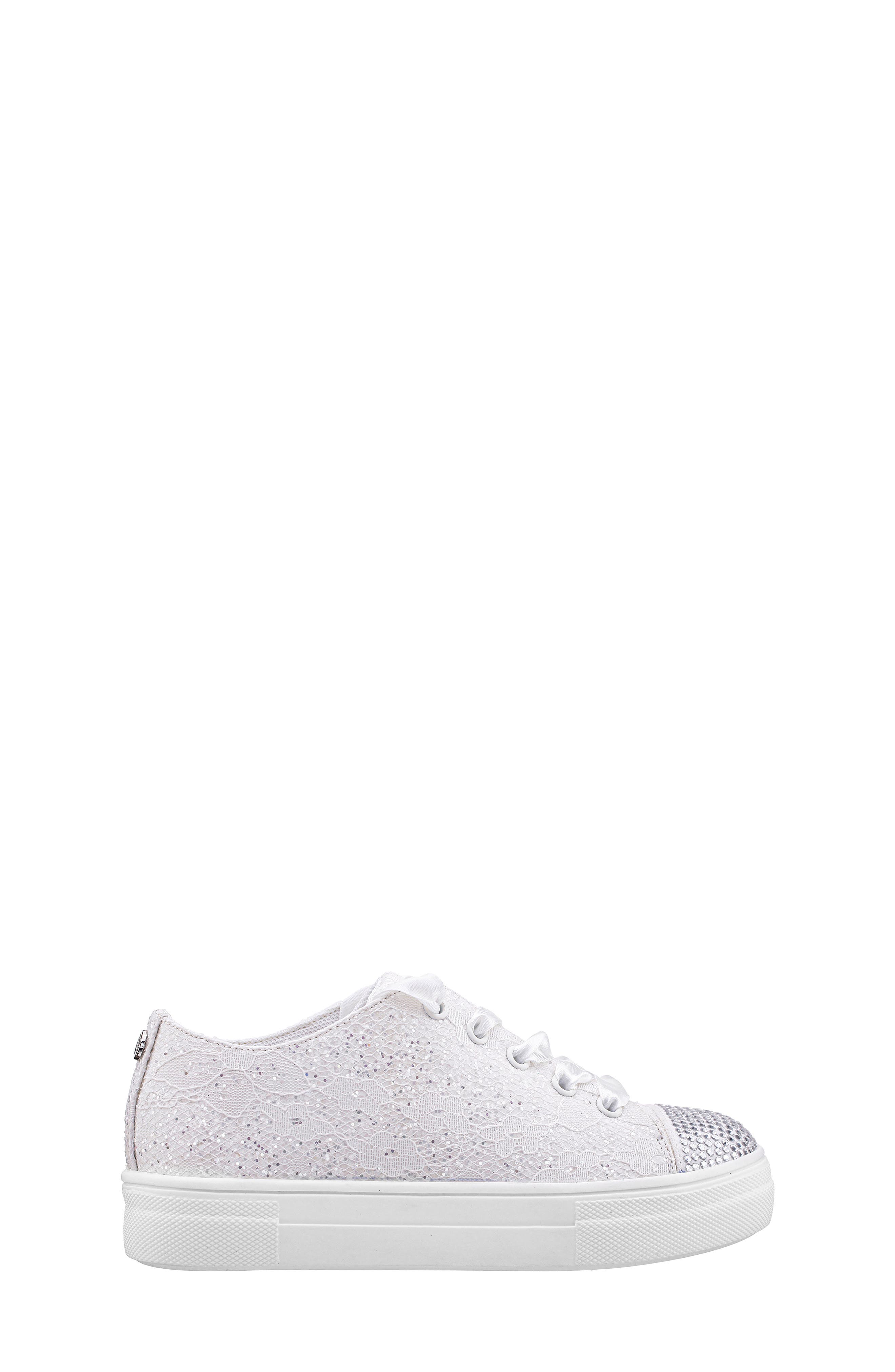 Nina Kids' Glitter Cap Toe Sneaker, Alternate, color, 
