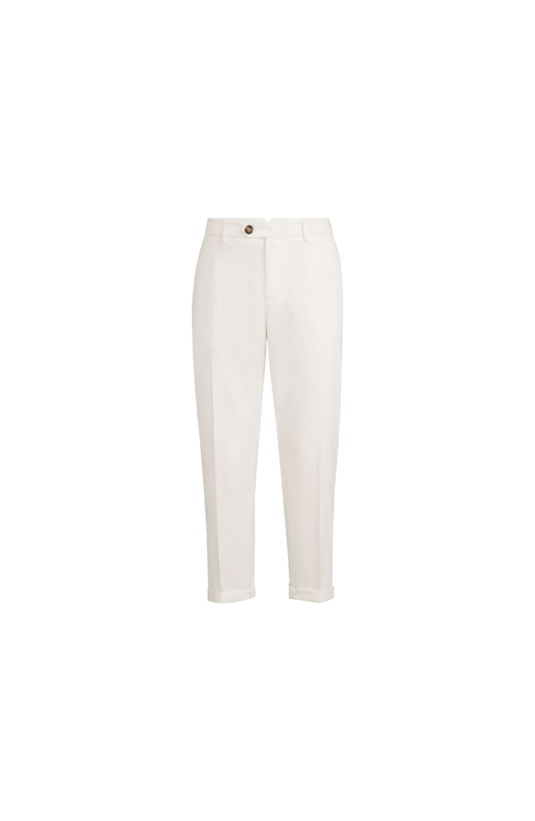 Brunello Cucinelli Comfort gabardine trousers, Main, color, Snow