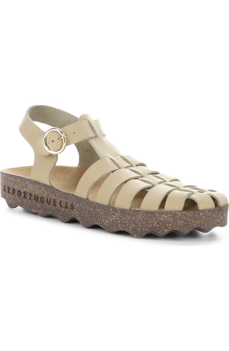 Asportuguesas by Fly London Calix Slingback Fisherman Sandal, Main, color, Beige