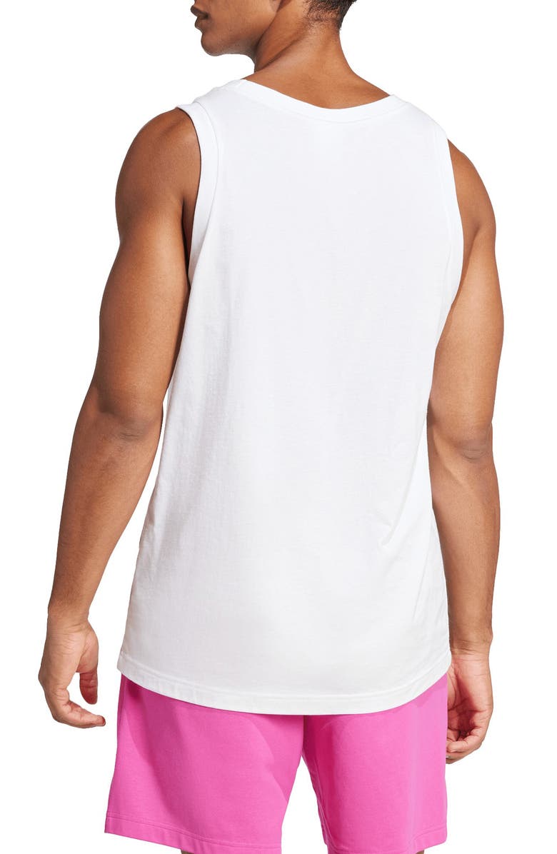 adidas Logo Graphic Tank, Alternate, color, White/ Black