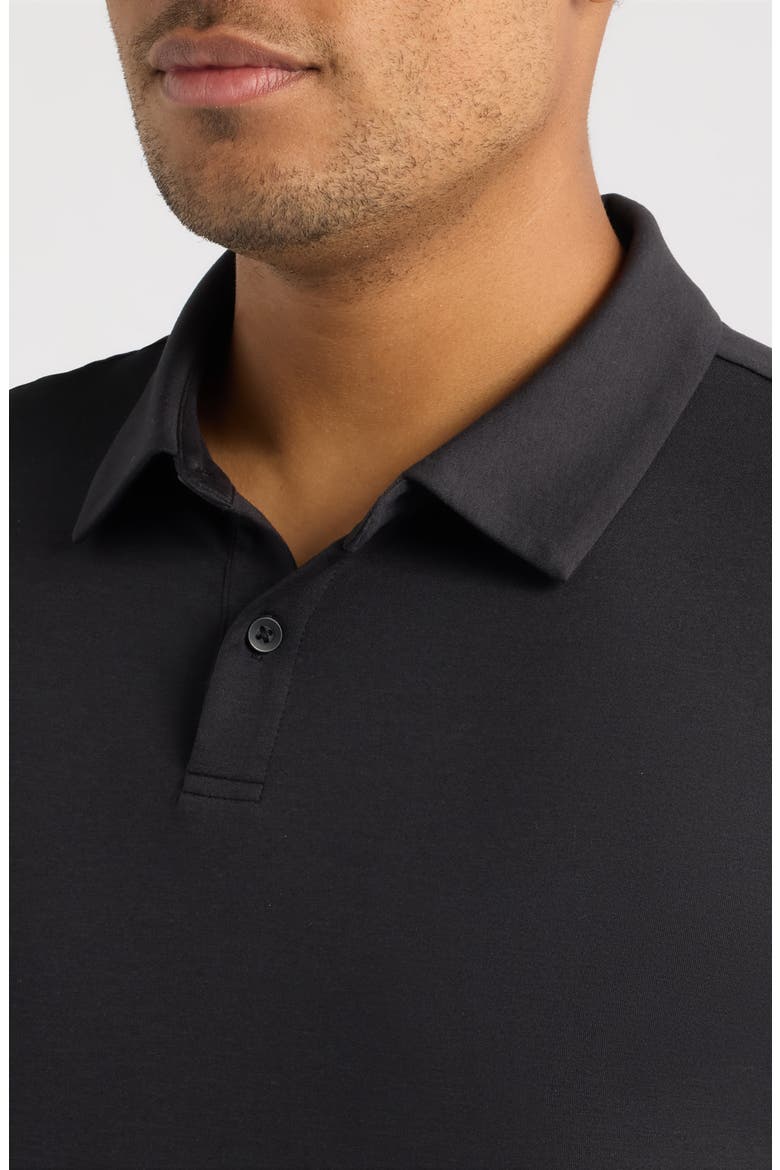Dynamic Polo, Alternate, color, BLACK HEATHER