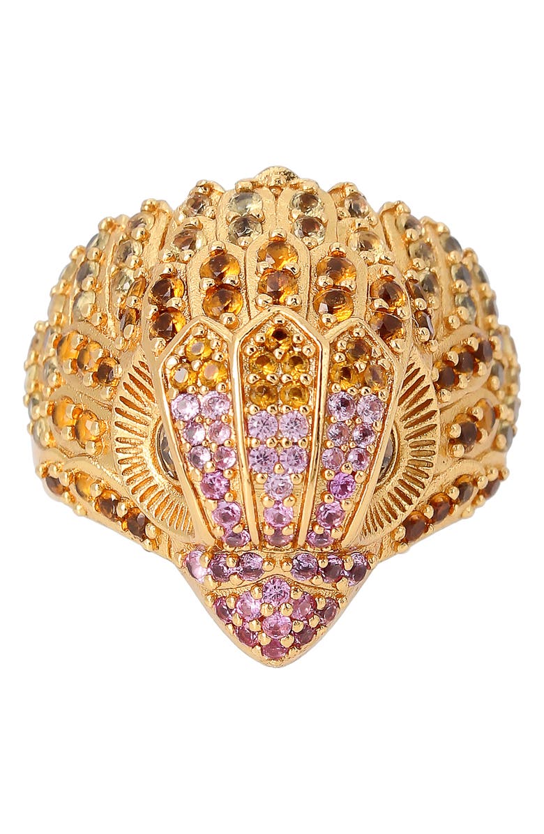 Kurt Geiger London Pavé Crystal Eagle Cocktail Ring, Alternate, color,