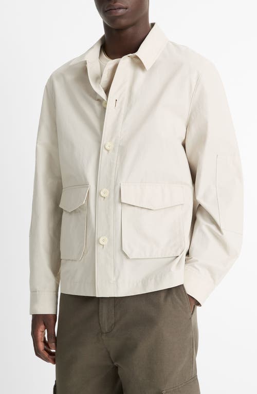 Vince Tech Utility Regular Fit Jacket In Light Sand