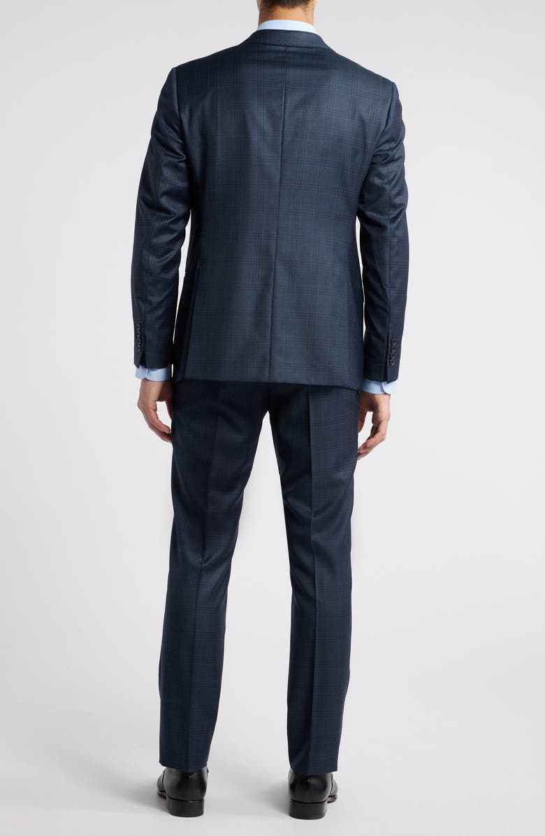 Emporio Armani Plaid Wool Suit, Alternate, color, 