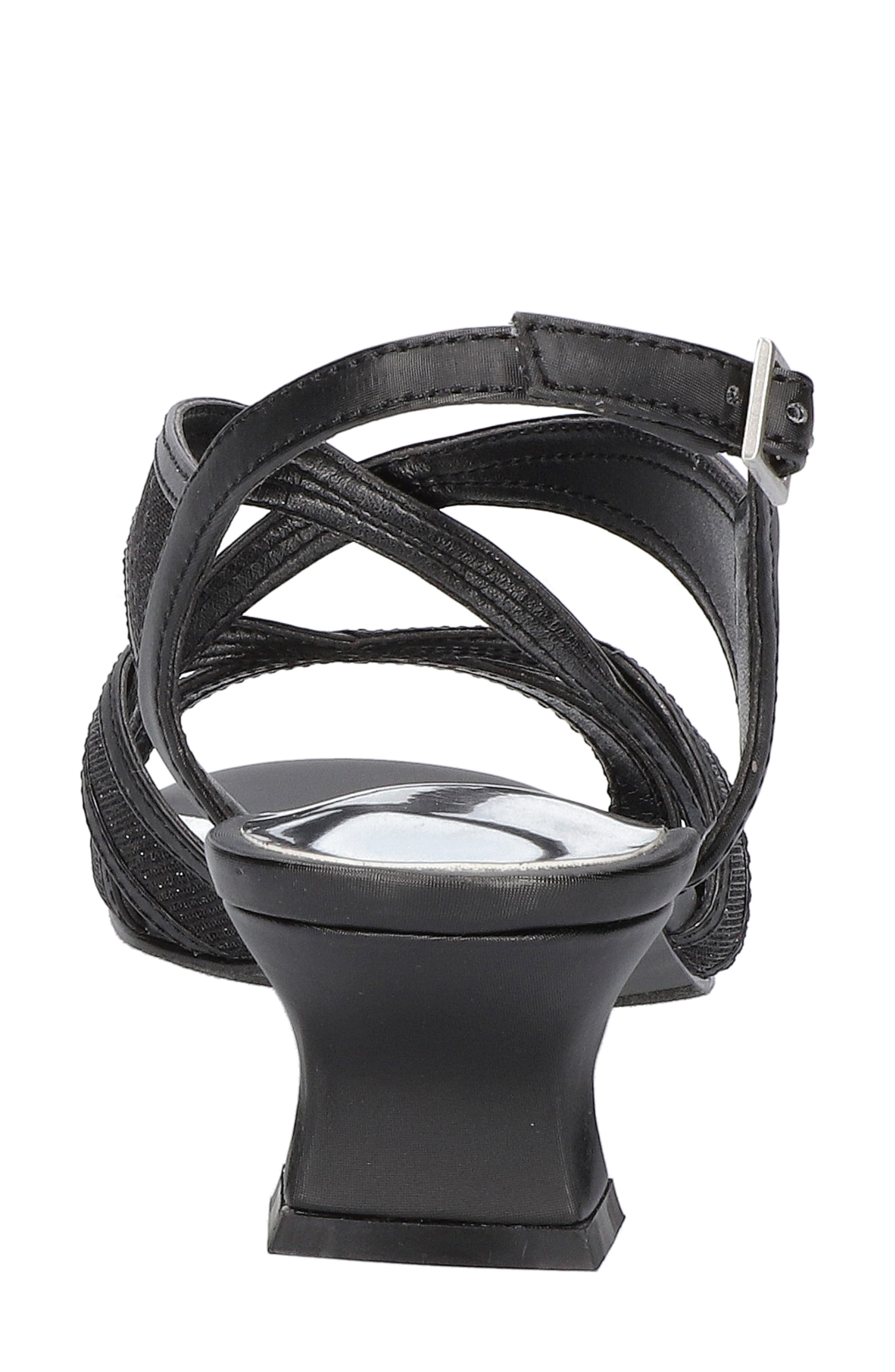 EASY STREET Tristen Slingback Sandal, Alternate, color, Black Satin