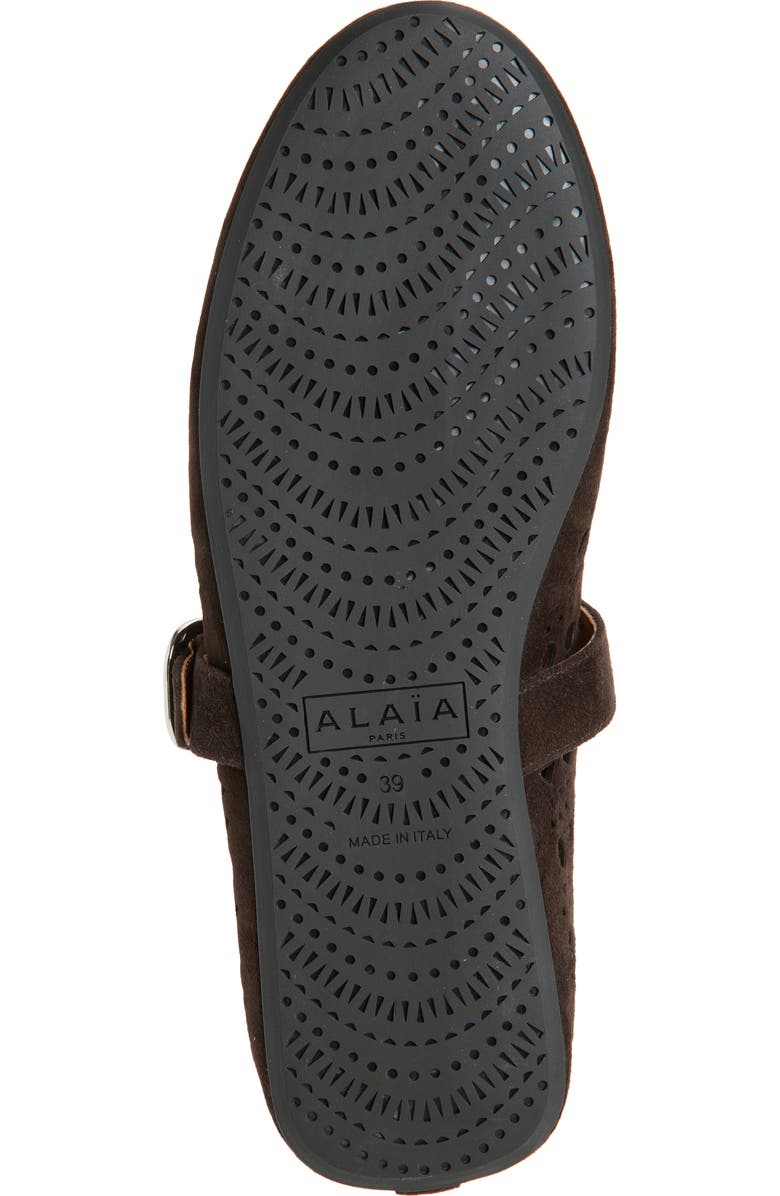 Alaïa Vienne Perforated Ballet Flat, Alternate, color,