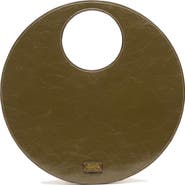 Frances Valentine Juno Round Crinkled Leather Crossbody Bag