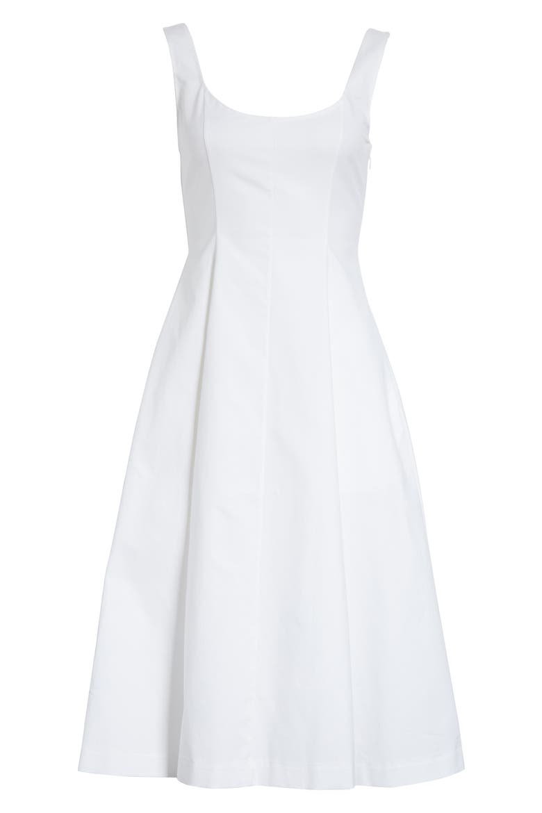 Cindy Poplin Tank Dress, Alternate, color, WHITE