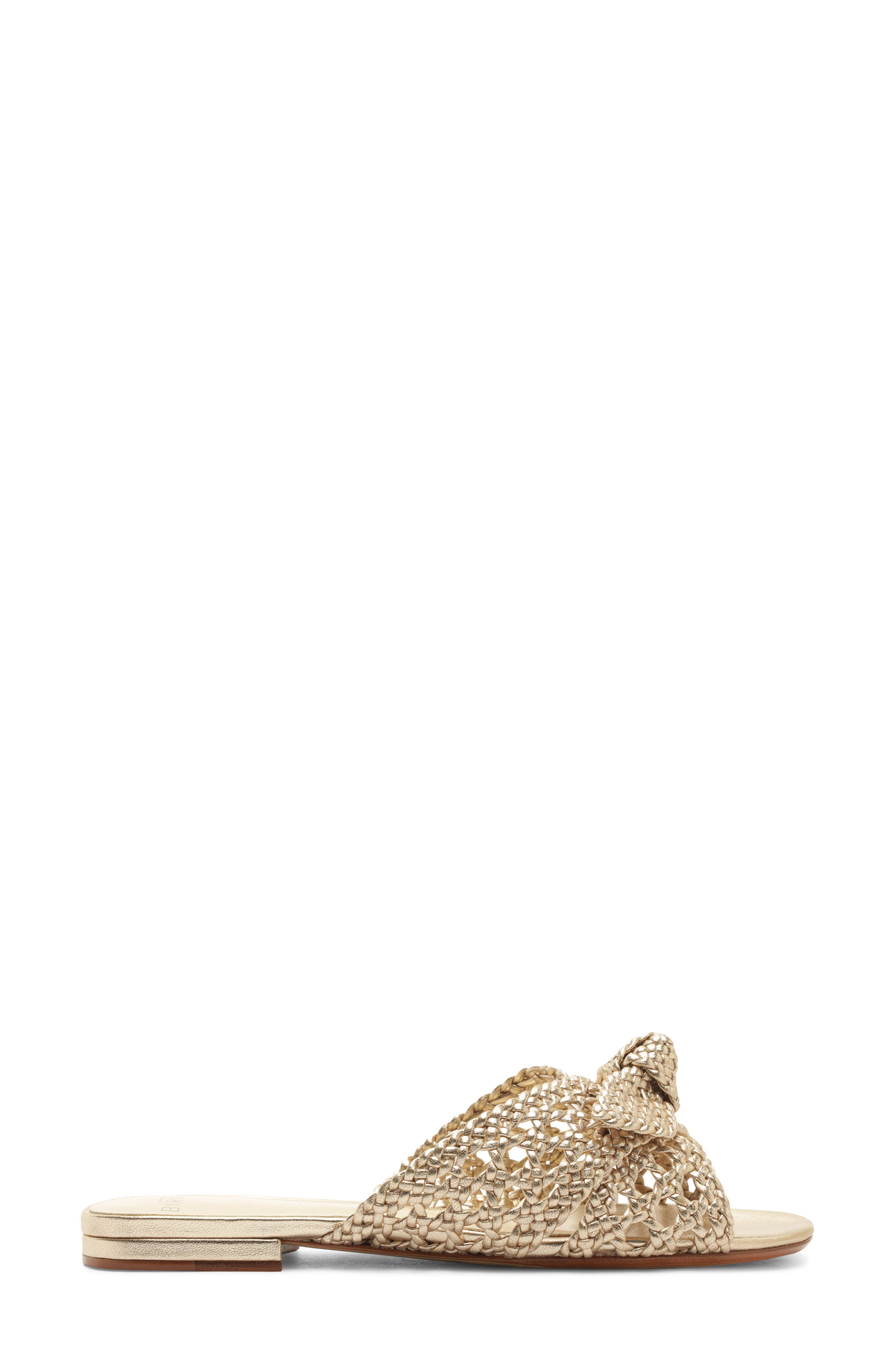 Alexandre Birman Belinda Woven Slide Sandal, Alternate, color, Golden