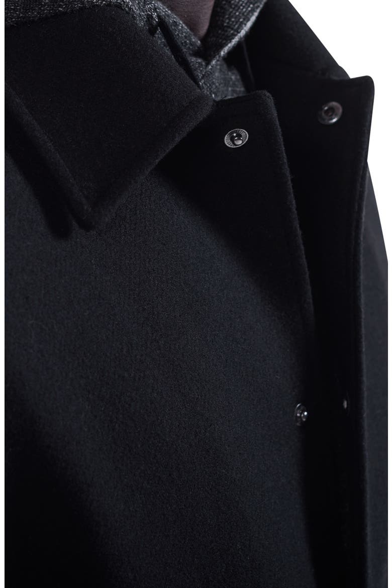 Leather Sleeve Tweed Jacket, Alternate, color, BLACK